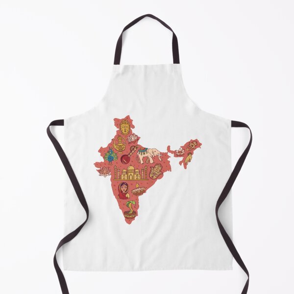 Item preview, Map Of India With Symbols designed and sold by Shirtey.