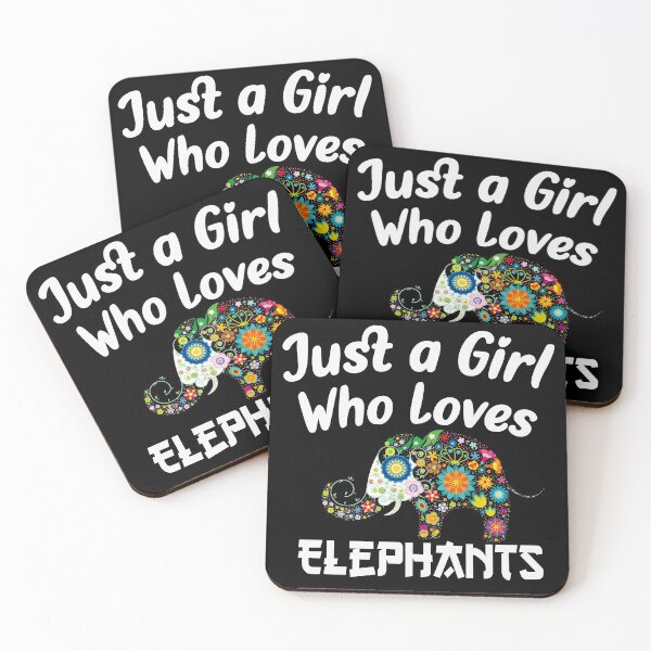 Item preview, Just a Girl Who Loves Elephants T-shirt  designed and sold by MShop Co.