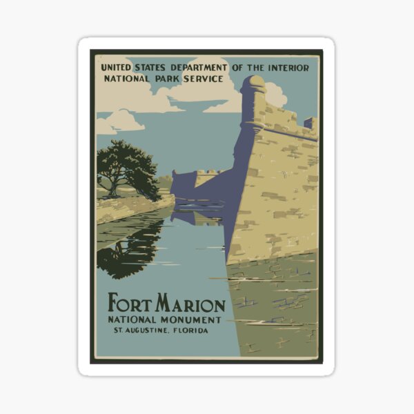 Ft Marion, St Augustine, FLA Sticker