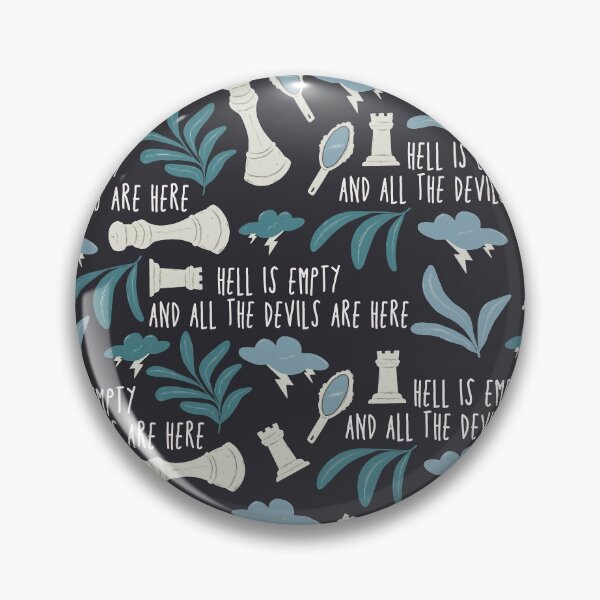 Item preview, hell is empty and all the devils are here - the tempest shakespeare pattern designed and sold by acrownforaking.