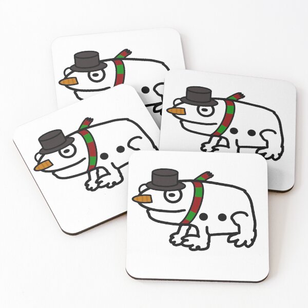 Item preview, Snowman Frog designed and sold by firstroundpixel.