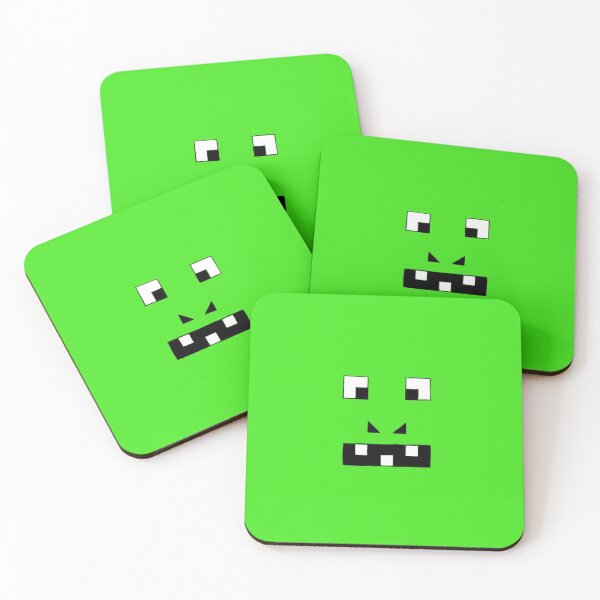 Item preview, Squared face (green)  designed and sold by enzoupunk.