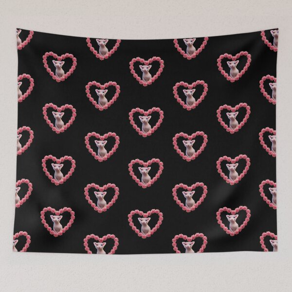 Item preview, Bingus - Sphynx  Pink Heart Roses designed and sold by cannevas.