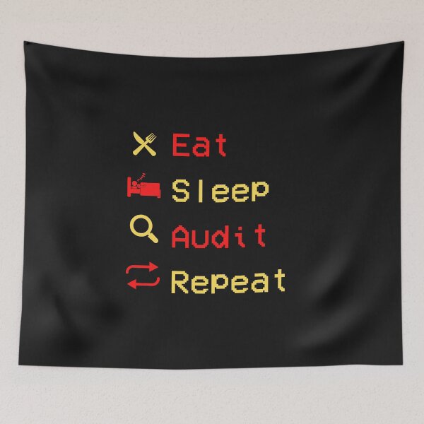 Item preview, Eat Sleep Audit Repeat funny Gift T-shirt Gift For FRIENDS designed and sold by lhousshop.