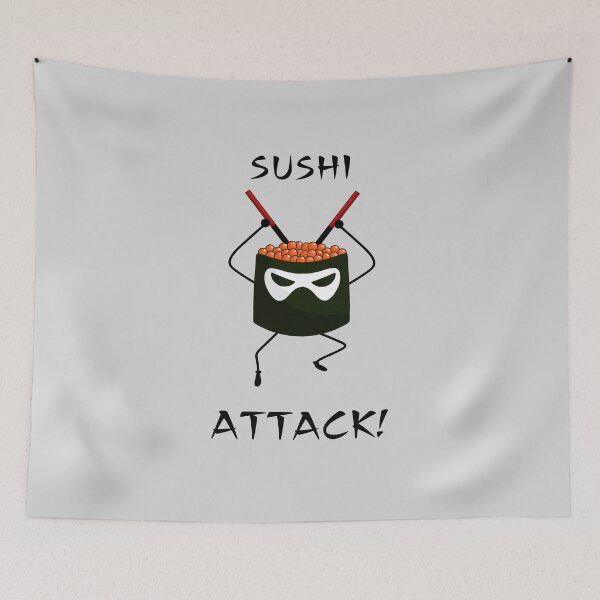 Item preview, Sushi Attack designed and sold by origamibiru.