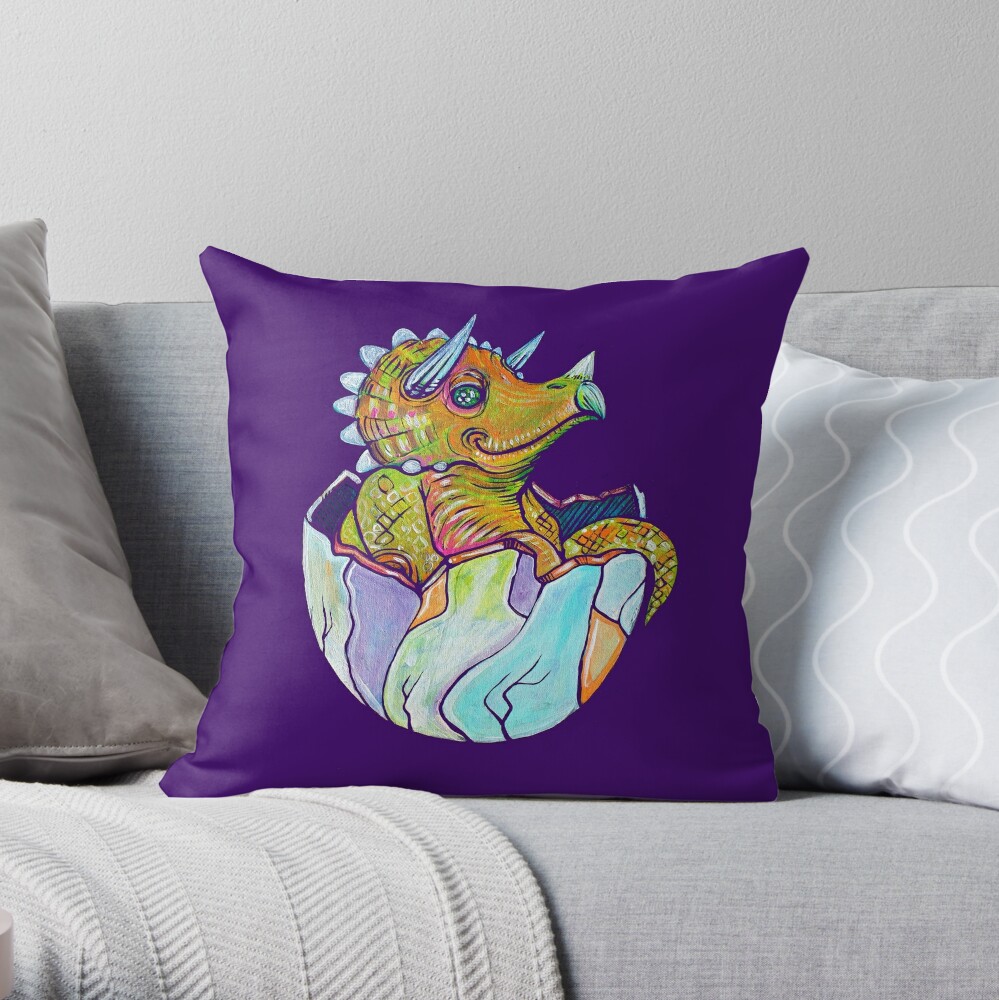 triceratops pillow