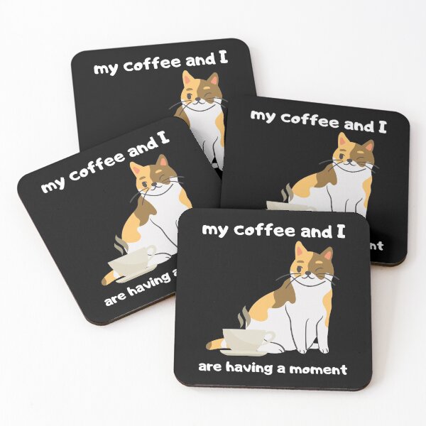 Item preview, My coffee and I are having a Moment with cat designed and sold by Schallerer.