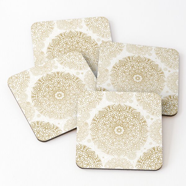 Artikelvorschau, Beige and white boho mandala. Decorative pattern. Design #161220. entworfen und verkauft von Annartlab.