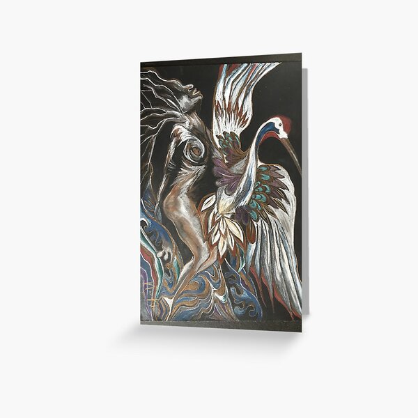 Leda and the Swan Greeting Card