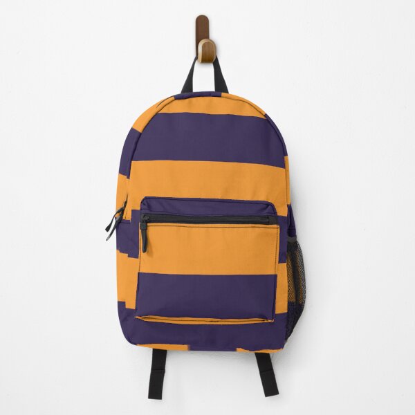 Item preview, Medium NAVY BLUE and ORANGE Horizontal STRIPES designed and sold by RachelMacht.