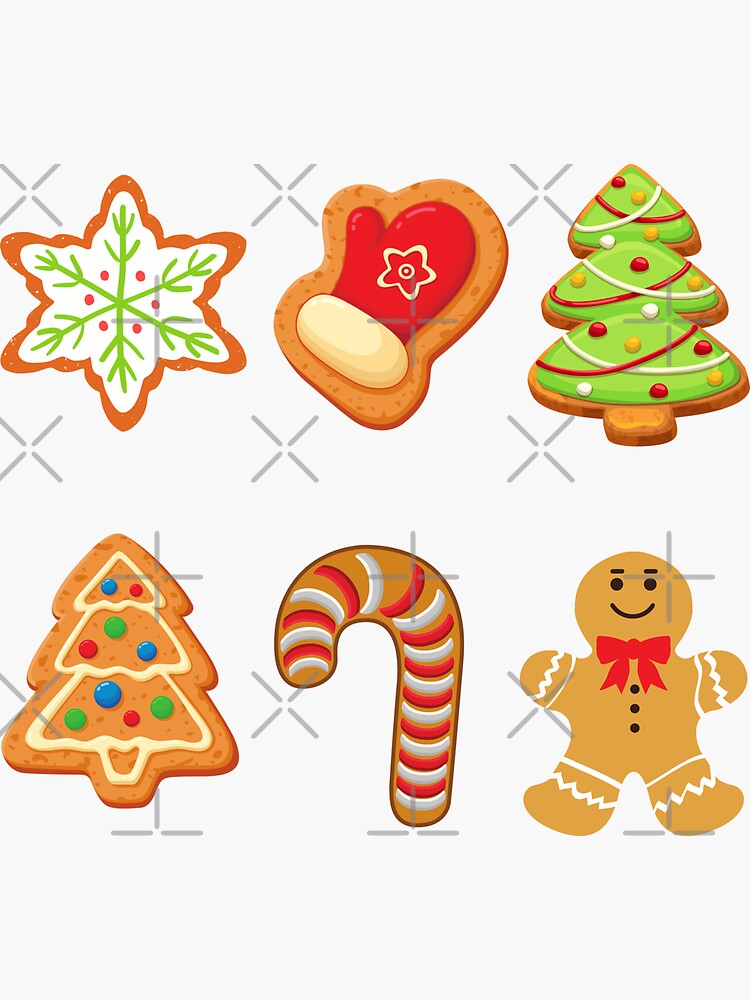 “Christmas Cookies” Sticker for Sale by OMdesign10 | Redbubble