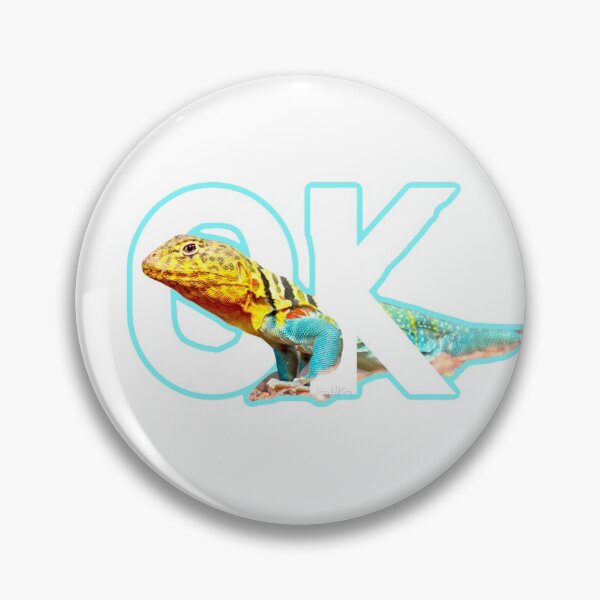 Item preview, OK Colorful Male Mountain Boomer Lizard Oklahoma Wichita Mountains Wildlife Refuge designed and sold by hannaHKyong.