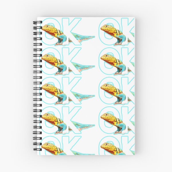 Item preview, OK Colorful Male Mountain Boomer Lizard Oklahoma Wichita Mountains Wildlife Refuge designed and sold by hannaHKyong.
