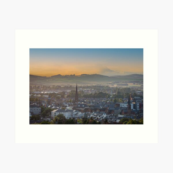 Sunset Over Dumfries Art Print