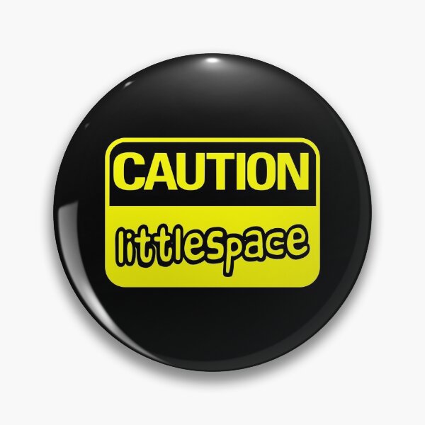 Item preview, Caution Littlespace (Yellow) designed and sold by MyRedBottom.