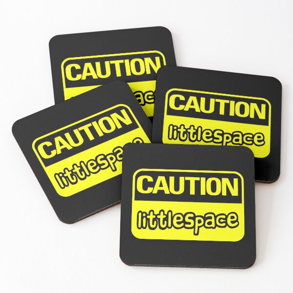 Item preview, Caution Littlespace (Yellow) designed and sold by MyRedBottom.