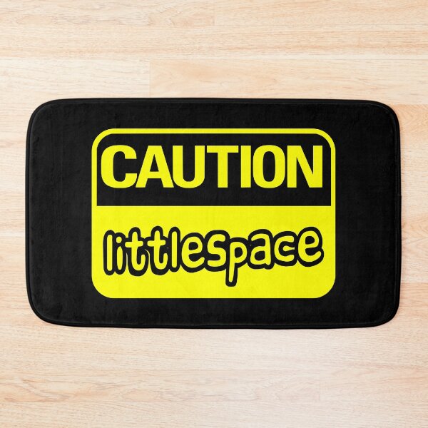 Item preview, Caution Littlespace (Yellow) designed and sold by MyRedBottom.