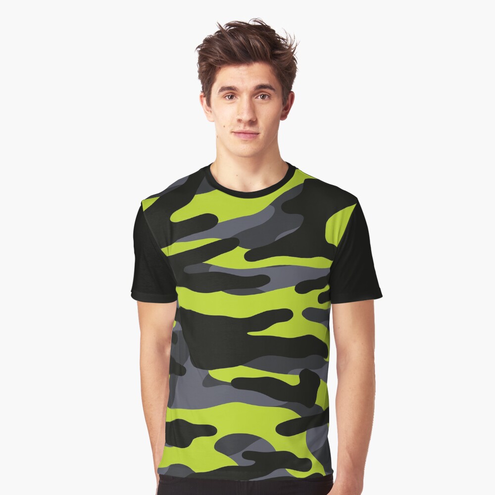 neon green camo shirt