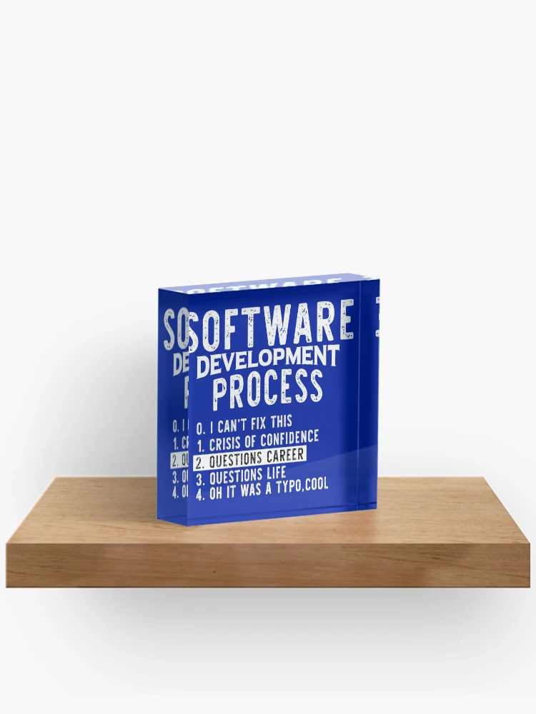 Thumbnail 2 of 5, Acrylic Block, Software Development Process Python Coding designed and sold by Hapo Team.
