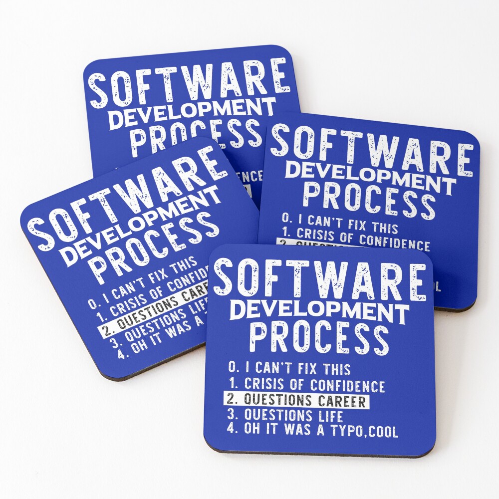 Item preview, Coasters (Set of 4) designed and sold by ProgrammingMeme.