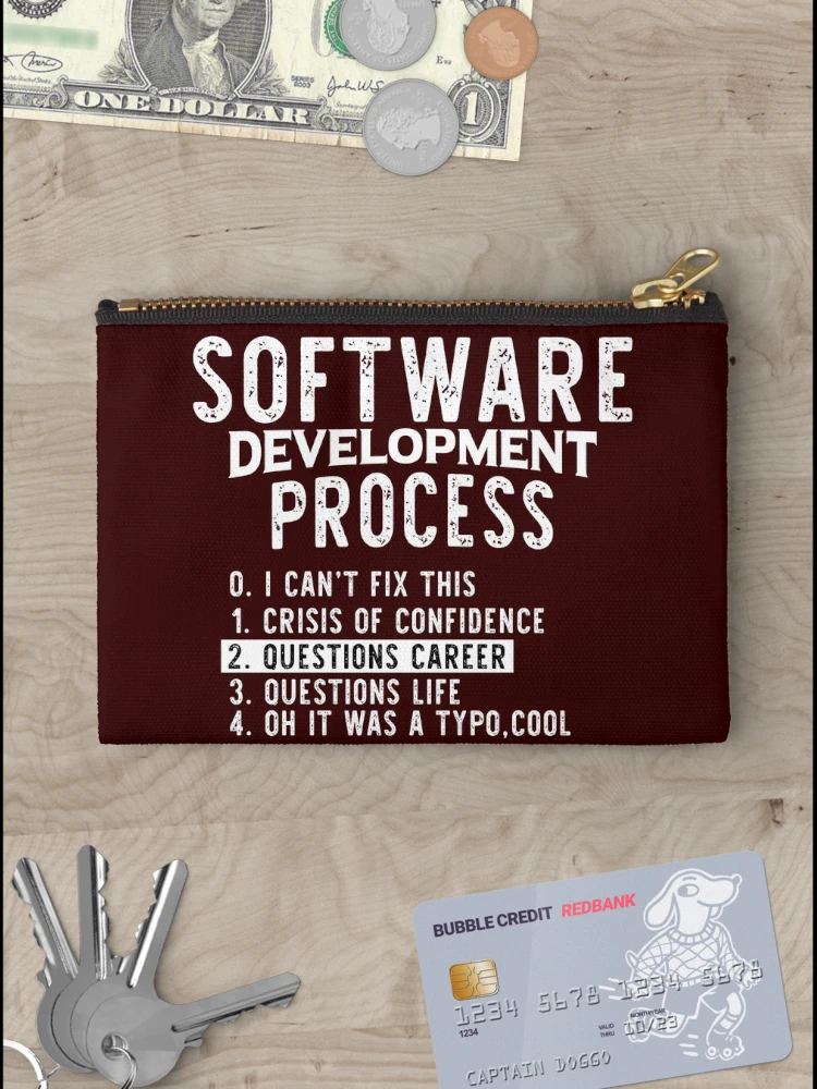 Thumbnail 3 of 4, Zipper Pouch, Software Development Process Python Coding designed and sold by Hapo Team.