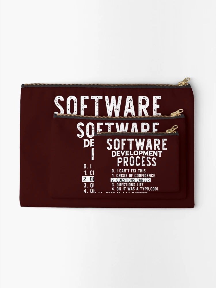 Thumbnail 2 of 4, Zipper Pouch, Software Development Process Python Coding designed and sold by Hapo Team.