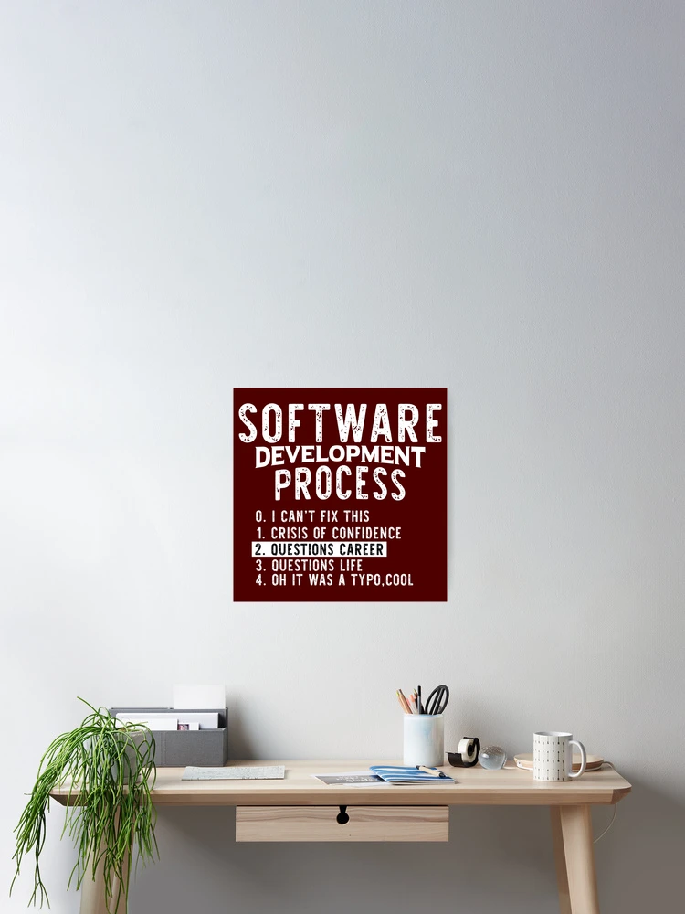 Thumbnail 2 of 3, Poster, Software Development Process Python Coding designed and sold by Hapo Team.