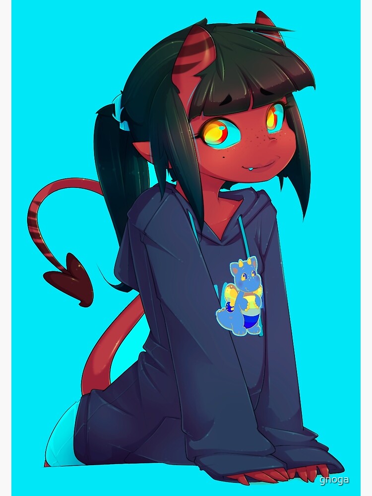 "Meru The Succubus Sticker" Photographic Print By Gnoga | Redbubble