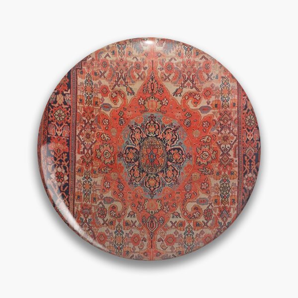 Item preview, Antique Hamadan 19th Century Authentic Colorful Picture of a Deep Rich Red and Redish Rug designed and sold by vintagepatterns.