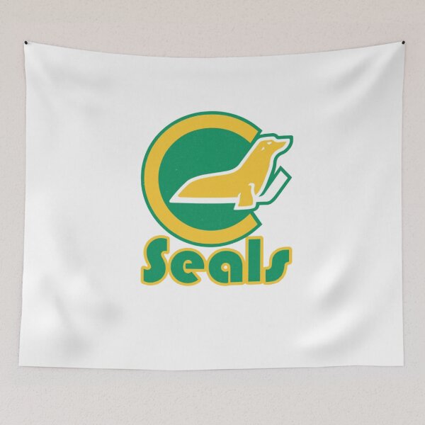 Aperçu de l'œuvre Logo vintage de hockey des Golden Seals de Californie (LNH) créée et vendue par A Little Bit of Everything.