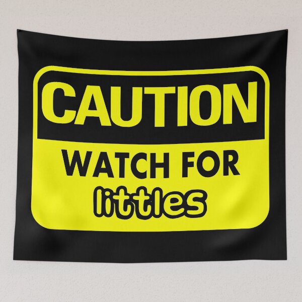 Item preview, Caution Watch For Littles (Yellow) designed and sold by MyRedBottom.