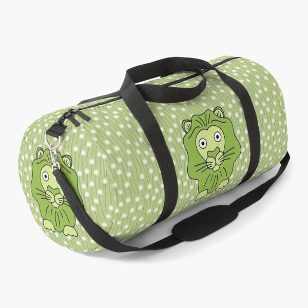Item preview, Cute cartoon lion in a field of dandelions - Green and black designed and sold by Twist Design.