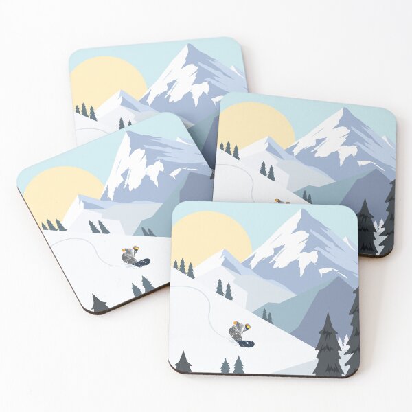 Item preview, Snowboarding in Fresh Powder - Winter Paradise designed and sold by trendmisfits.