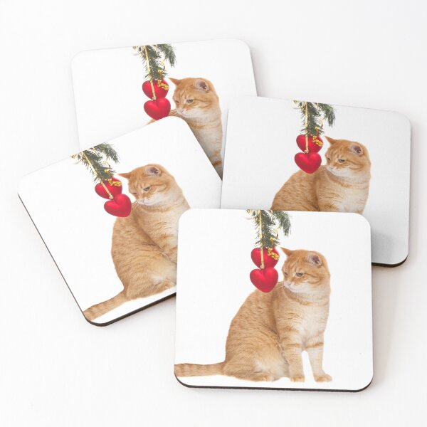 Item preview, Christmas Orange Kitten designed and sold by clearsunnyday.