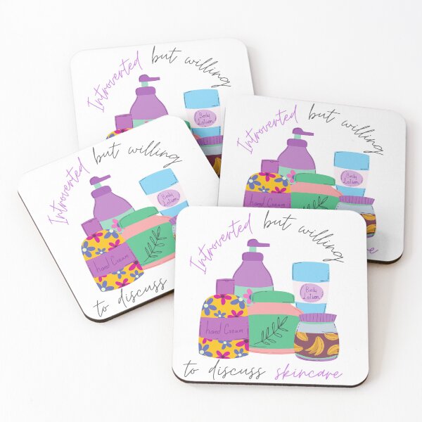Item preview, Introverted But Willing To Discuss Skincare designed and sold by casualism.