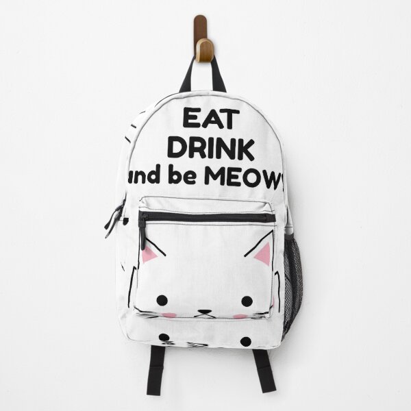 Item preview, Eat Drink and be Meowy designed and sold by DiscGolfTees.