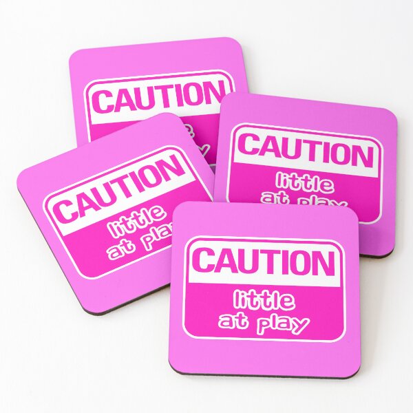 Item preview,  Caution Little At Play (Pink) designed and sold by MyRedBottom.