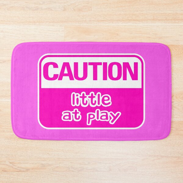 Item preview,  Caution Little At Play (Pink) designed and sold by MyRedBottom.