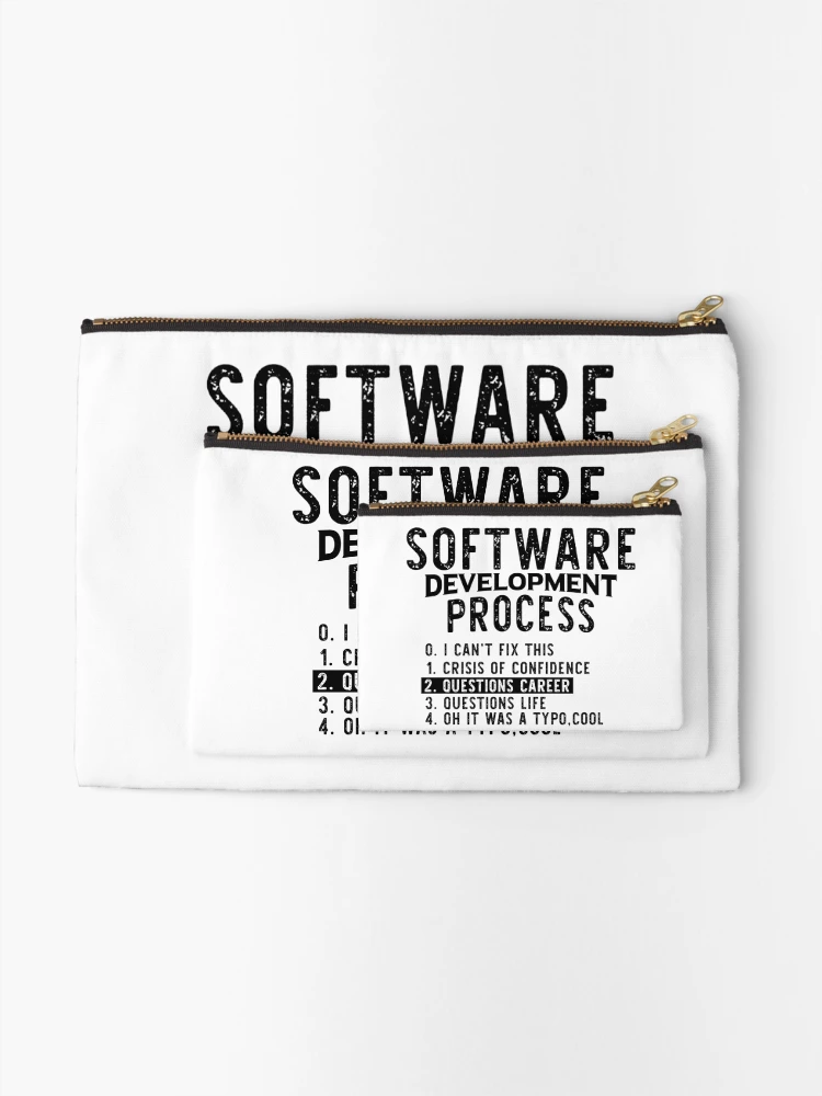 Thumbnail 2 of 4, Zipper Pouch, Software Development Process Python Coding designed and sold by Hapo Team.