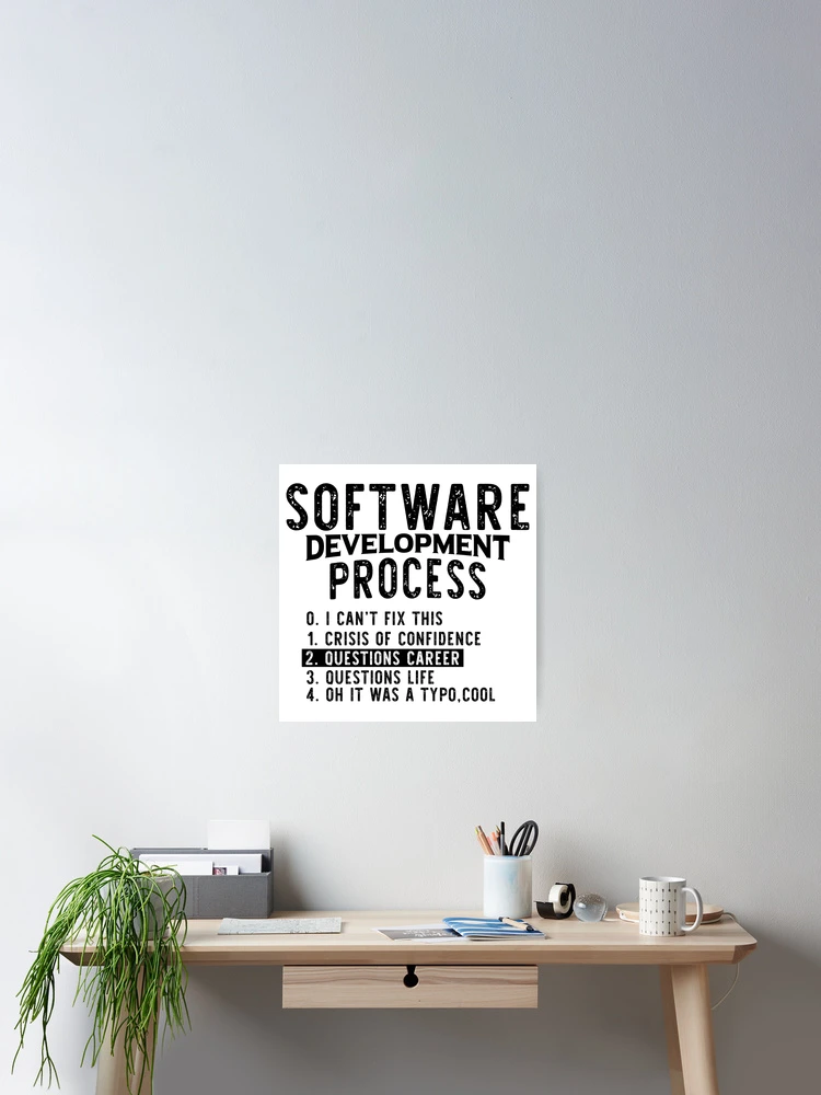 Thumbnail 2 von 3, Poster, Softwareentwicklungsprozess Python-Codierung designt und verkauft von Hapo Team.