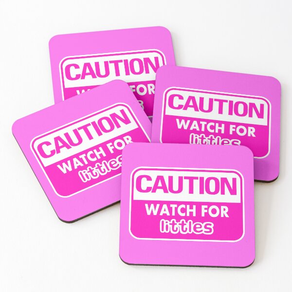 Item preview, Caution Watch For Littles (Pink) designed and sold by MyRedBottom.