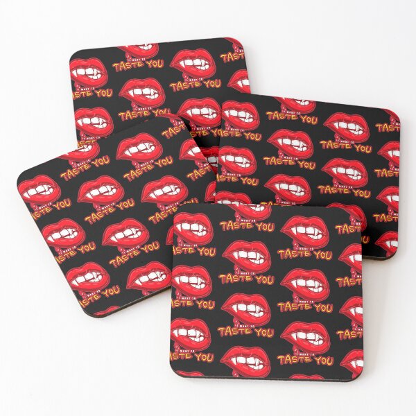 Item preview, Vampire red lips on red background I want to taste you designed and sold by KC-Clothing-Co.