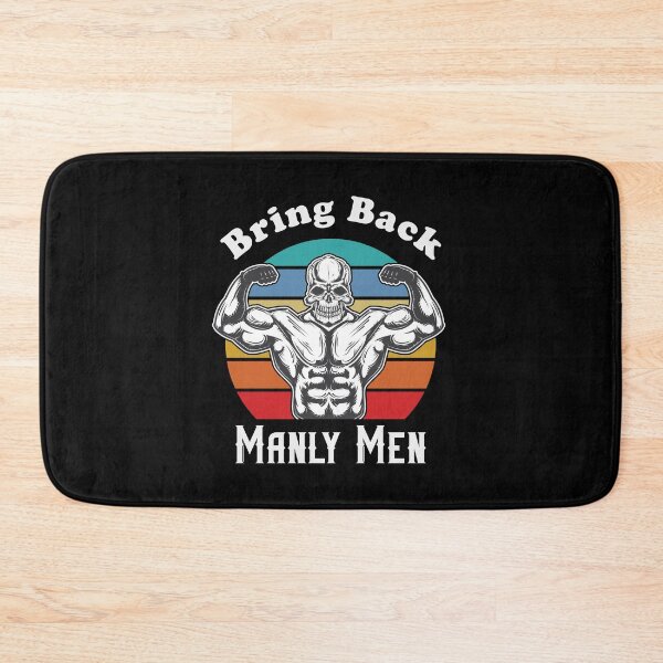 Item preview, Bring Back Manly Men - Strong Man Skull with Muscles designed and sold by Scratches Tees.