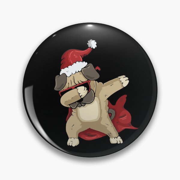 Item preview, Cute Dog dab In A New Year Hat designed and sold by mouad naouiri.