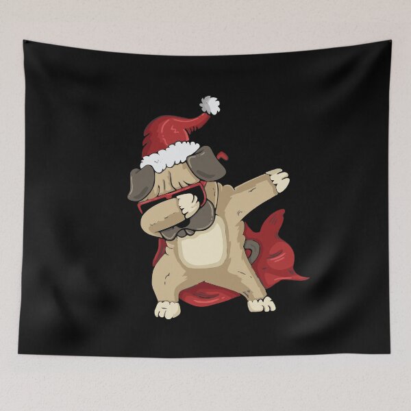 Item preview, Cute Dog dab In A New Year Hat designed and sold by mouad naouiri.