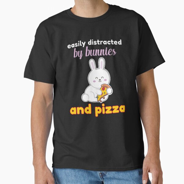 Cute Bunny Shirt: Kawaii Rabbit Pizza Hearts T-Shirt Cute Bunny Shirt: Kawaii Rabbit Pizza Hearts T-Shirt
