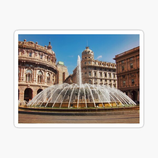 Piazza De Ferrari Sticker