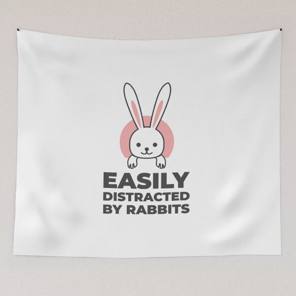 Item preview, Easily Distracted By Rabbits designed and sold by GoldenDov.