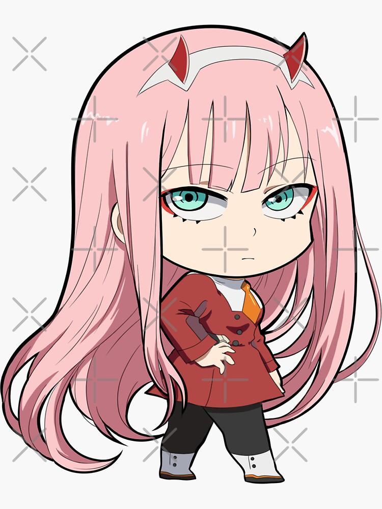 cute Zero two - Darling in the Franxx Sticker for Sale by Kami-Anime