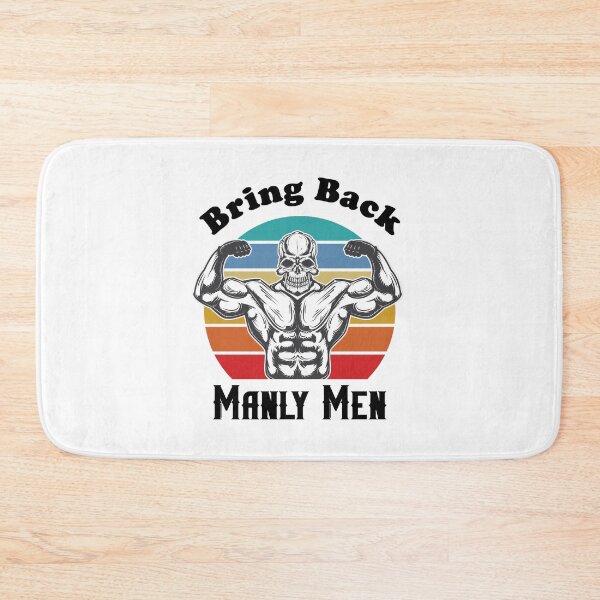 Item preview, Bring Back Manly Men - Strong Man Skull with Muscles designed and sold by Scratches Tees.